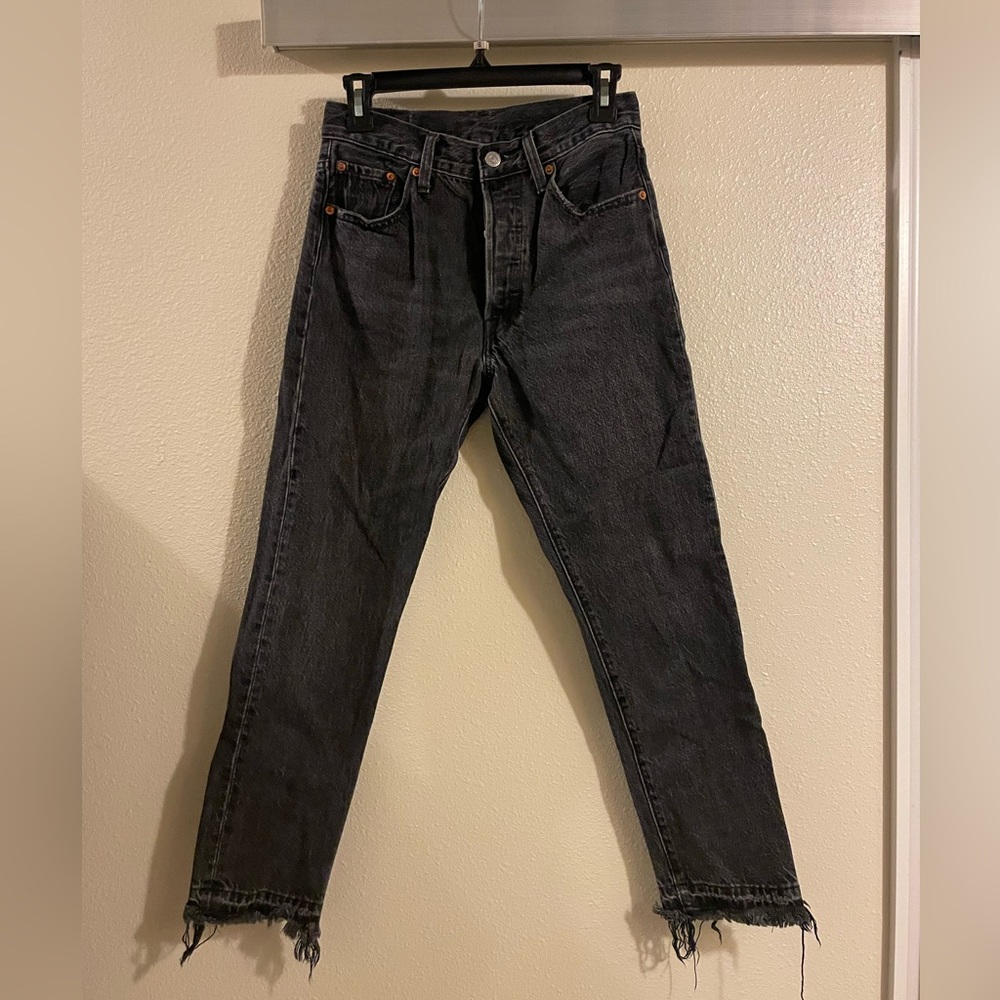 Levi black wash jeans